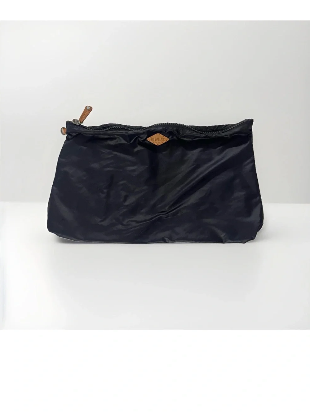 MZ Wallace Nylon Travel Pouch Cosmetic Makeup Toiletries Bag 9” x 15” Navy Blue